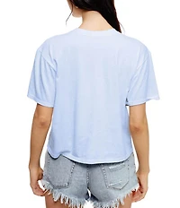 Zutter Knit Short Sleeve Free Bird Western Tee Shirt