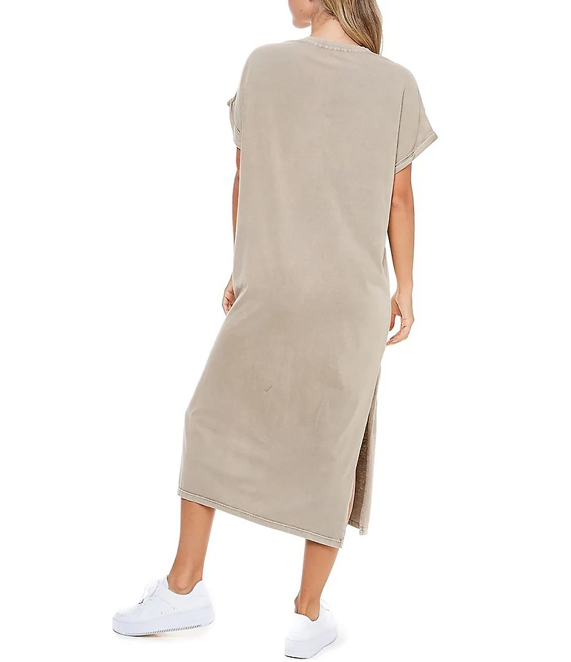 Zutter Short Sleeve Free Bird Western T-Shirt Midi Dress