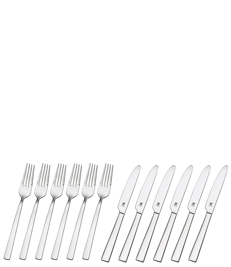 Zwilling 12-Piece Stainless Steel Fork & Knives Presentation Box Set