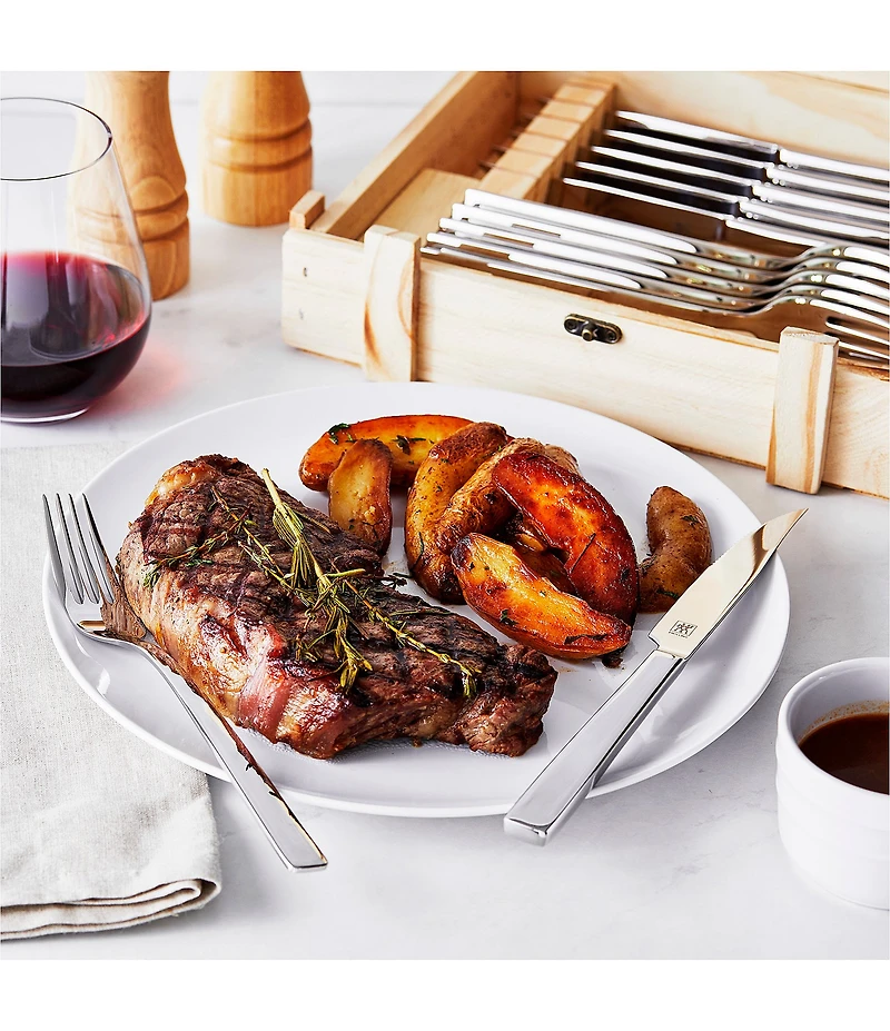 Zwilling 12-Piece Stainless Steel Fork & Knives Presentation Box Set