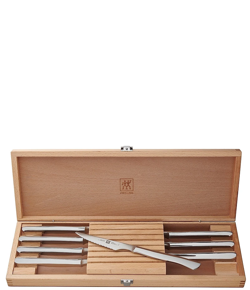 Zwilling 8-Piece Stainless Steel Steak Knife Set with Presentation Case