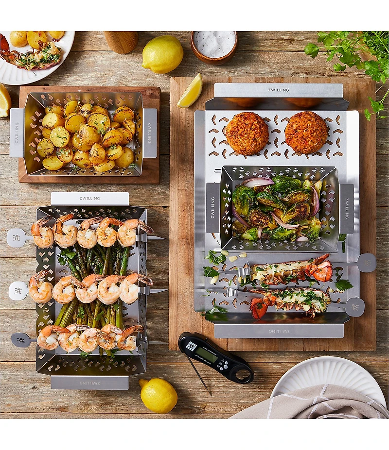 Zwilling BBQ Grill Essential Stainless Steel Quality 10-Piece Tools Set