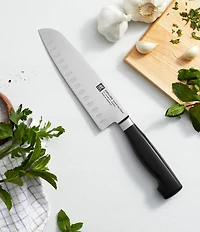Zwilling Four Star 7#double; Hollow Edge Santoku Knife