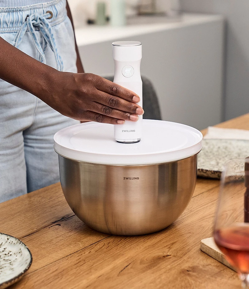 Zwilling Fresh & Save Bowls 9-Piece Stainless Steel Vacuum Bowl Starter Set