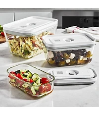 Zwilling Fresh & Save Vacuum Glass Food Storage Container, Set of 3