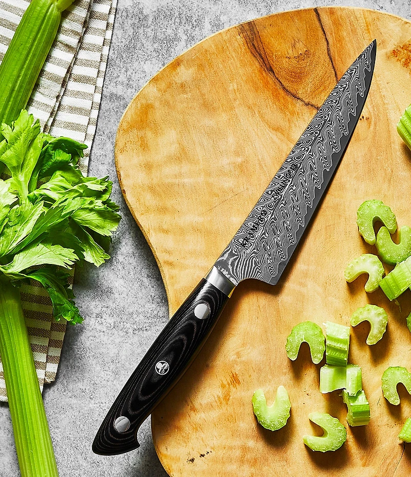 Zwilling Kramer Euroline Stainless Damascus Collection 5.5#double; Fine Edge Prep Knife