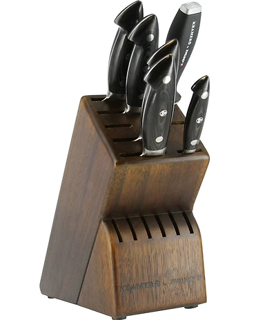 Zwilling Kramer Euroline Stainless Damascus Collection 7- Piece Knife Block Set