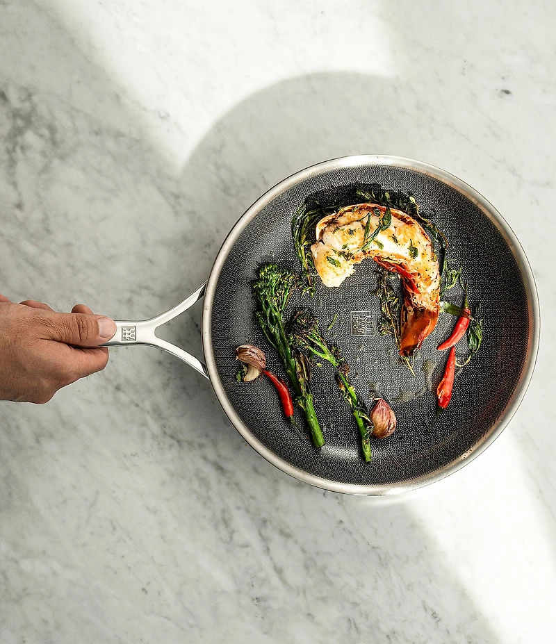 Zwilling Peak Stainless Steel Ceramic Nonstick Dual Performance Fry Pan, 12#double;