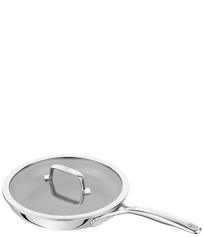 Zwilling Peak Stainless Steel Ceramic Nonstick Dual Performance Fry Pan with Lid, 10#double;
