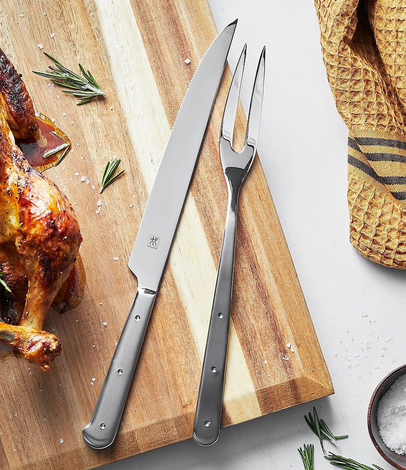 Zwilling Porterhouse 2-Piece Carving Fork And Knife Set