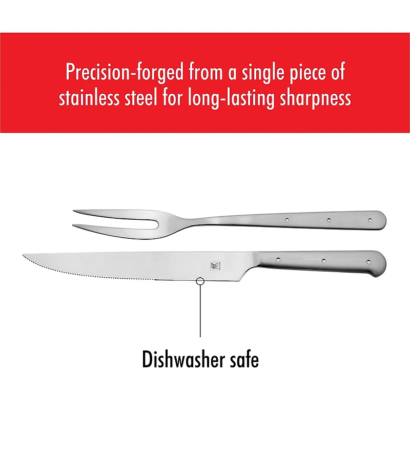 Zwilling Porterhouse 2-Piece Carving Fork And Knife Set