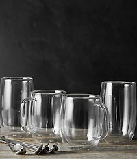 Zwilling Sorrento Double Wall Coffee Mugs and Beverage 9-Piece Set
