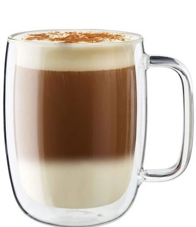 Zwilling Sorrento Double Wall Latte Glass Mugs, Set of 2