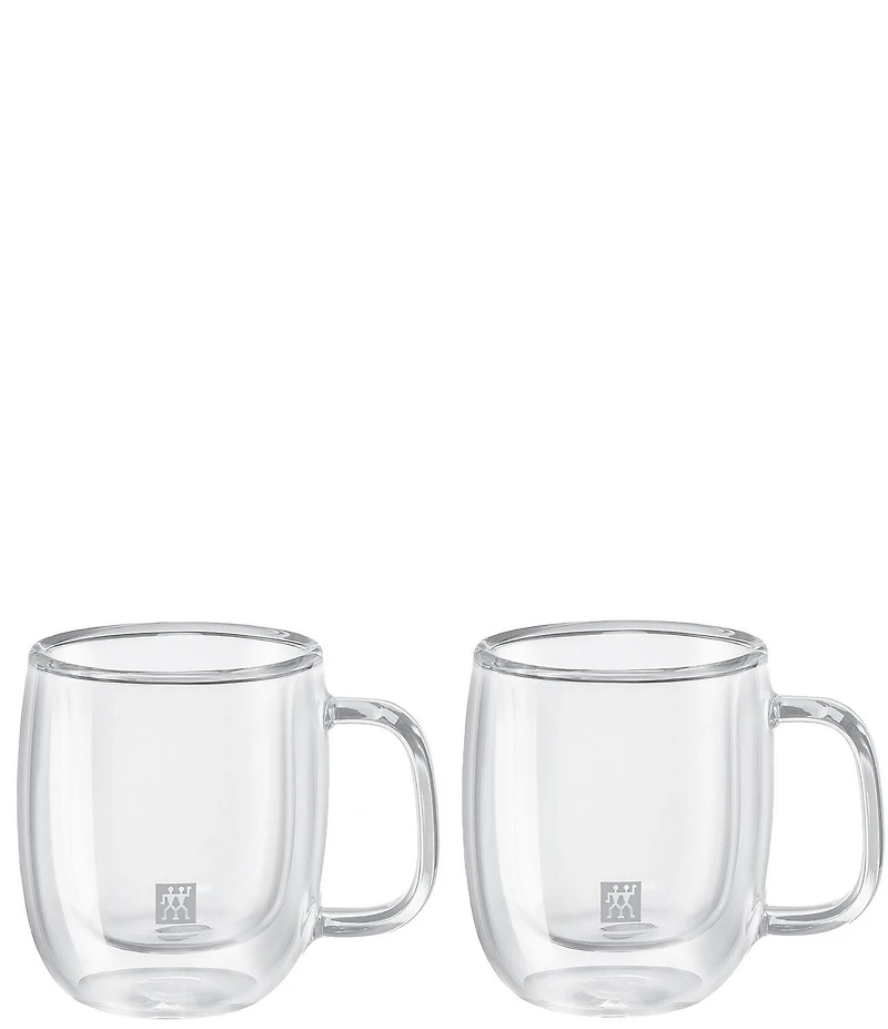 Zwilling Sorrento Plus Double Wall Espresso Glass Mug, Set of 2