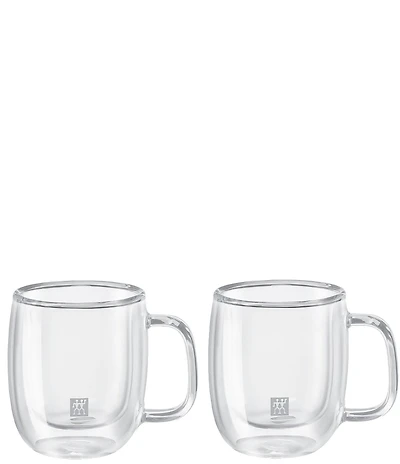 Zwilling Sorrento Plus Double Wall Espresso Glass Mug, Set of 2
