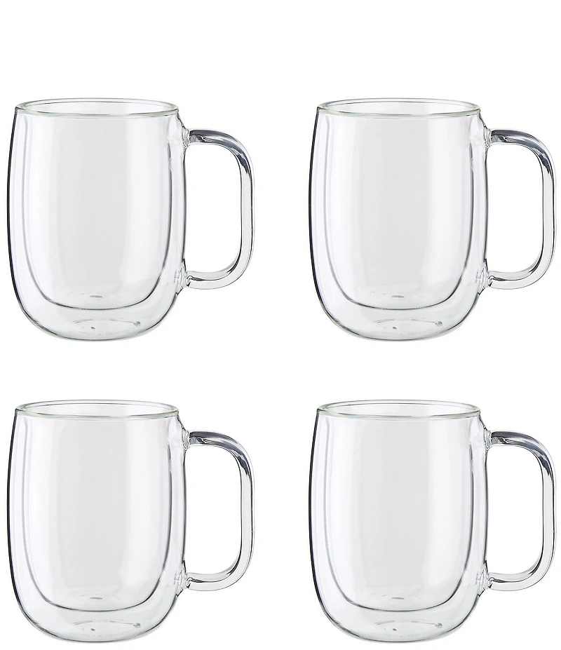 Zwilling Sorrento Plus Double Wall Glassware Mug, Set of 4