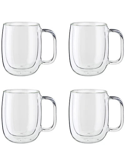 Zwilling Sorrento Plus Double Wall Glassware Mug, Set of 4