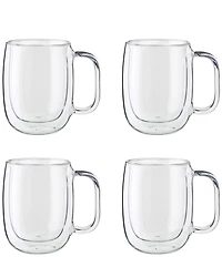 Zwilling Sorrento Plus Double Wall Glassware Mug, Set of 4