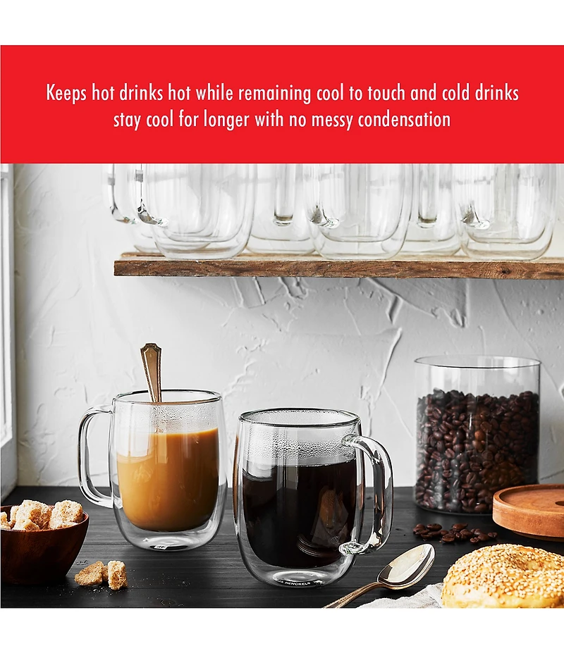 Zwilling Sorrento Plus Double Wall Glassware, Set of 2