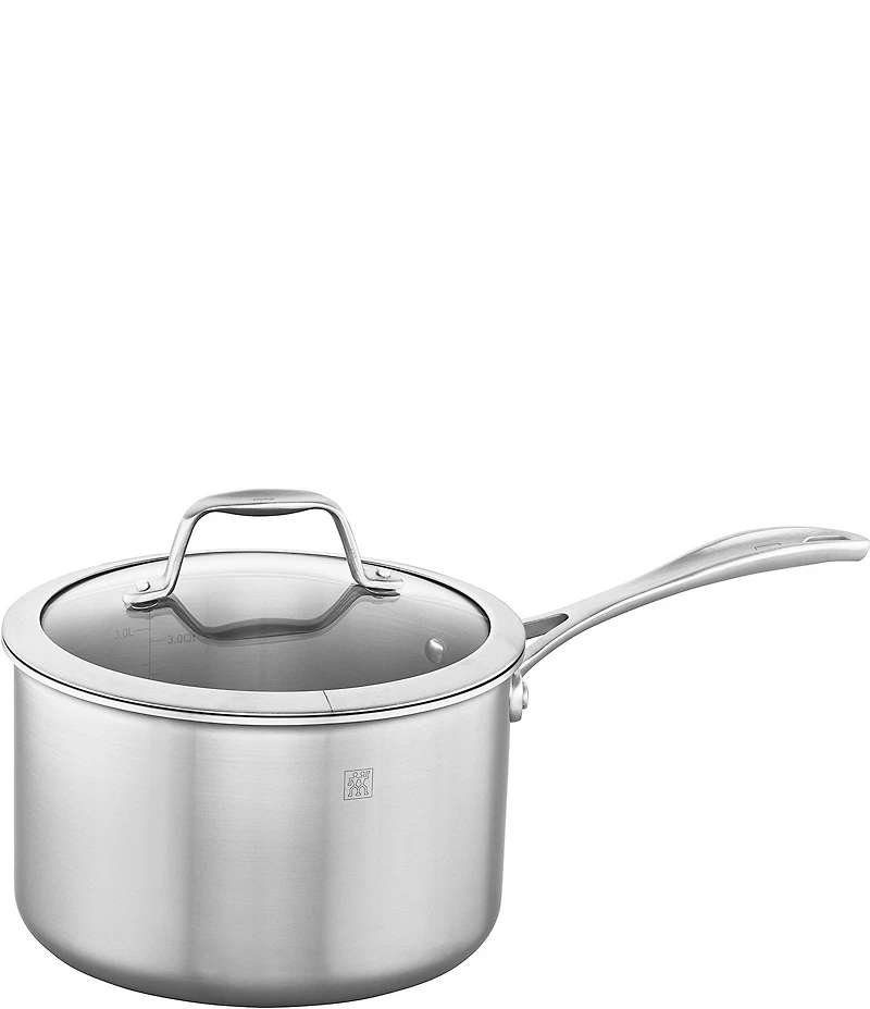Zwilling Spirit 3-Ply 4-Qt Stainless Steel Covered Saucepan