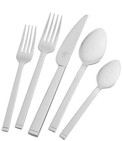 Zwilling Squared 45-Piece Stainless Steel Flatware Set