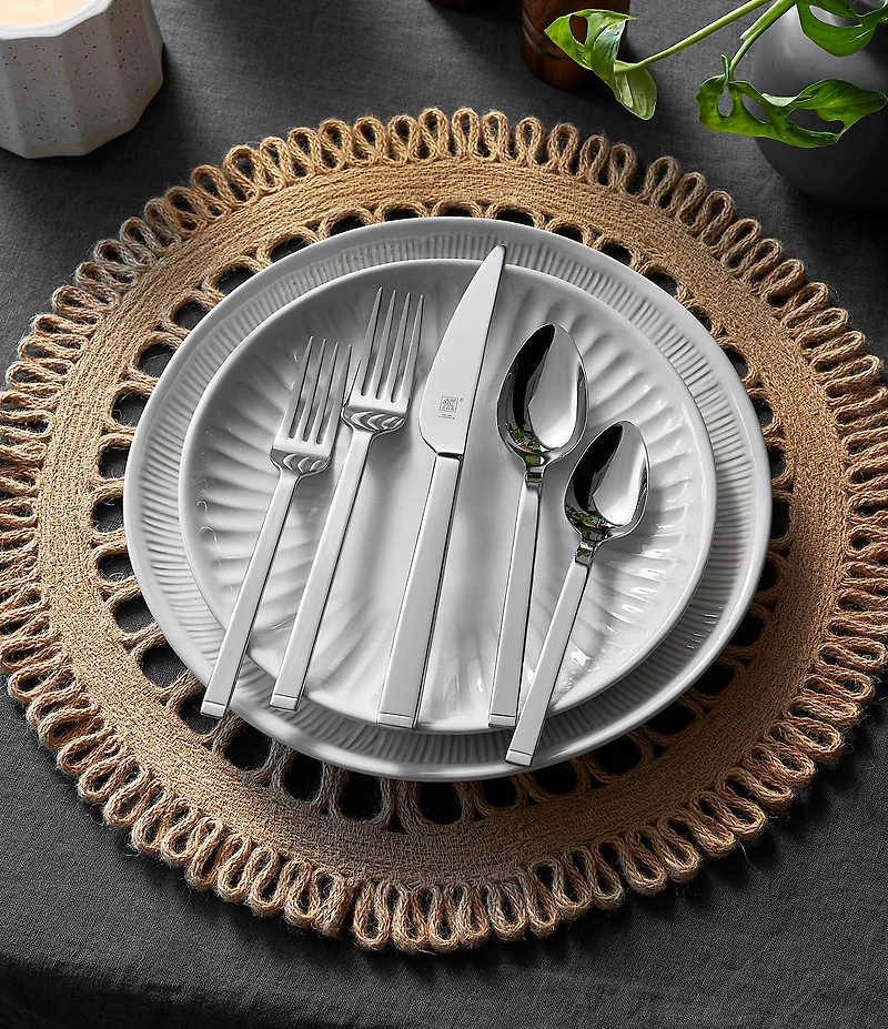 Zwilling Squared 45-Piece Stainless Steel Flatware Set