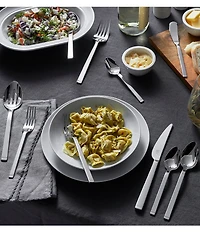 Zwilling Squared 45-Piece Stainless Steel Flatware Set