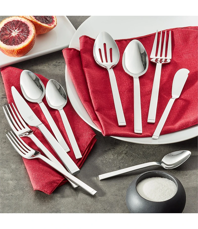 Zwilling Squared 45-Piece Stainless Steel Flatware Set