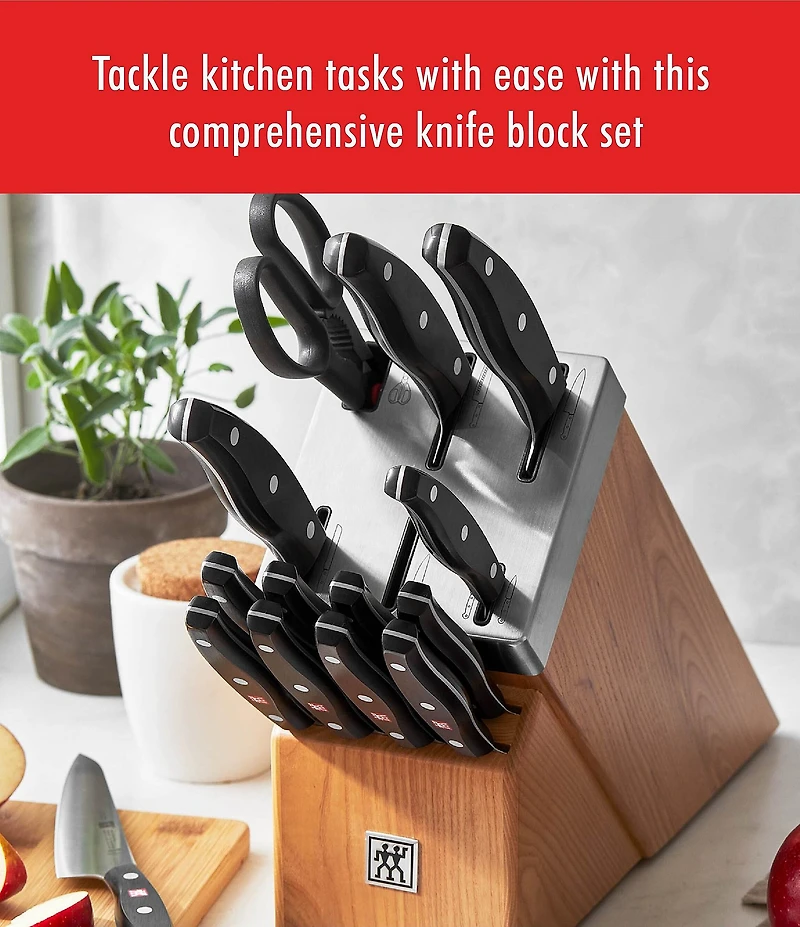 Zwilling TWIN Signature 15-Piece Self-Sharpening Knife Block Set