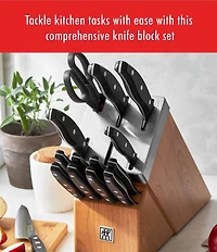 Zwilling TWIN Signature 15-Piece Self-Sharpening Knife Block Set