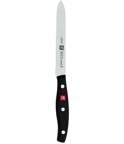 Zwilling TWIN Signature 5-inch Utility Knife, Serrated Edge