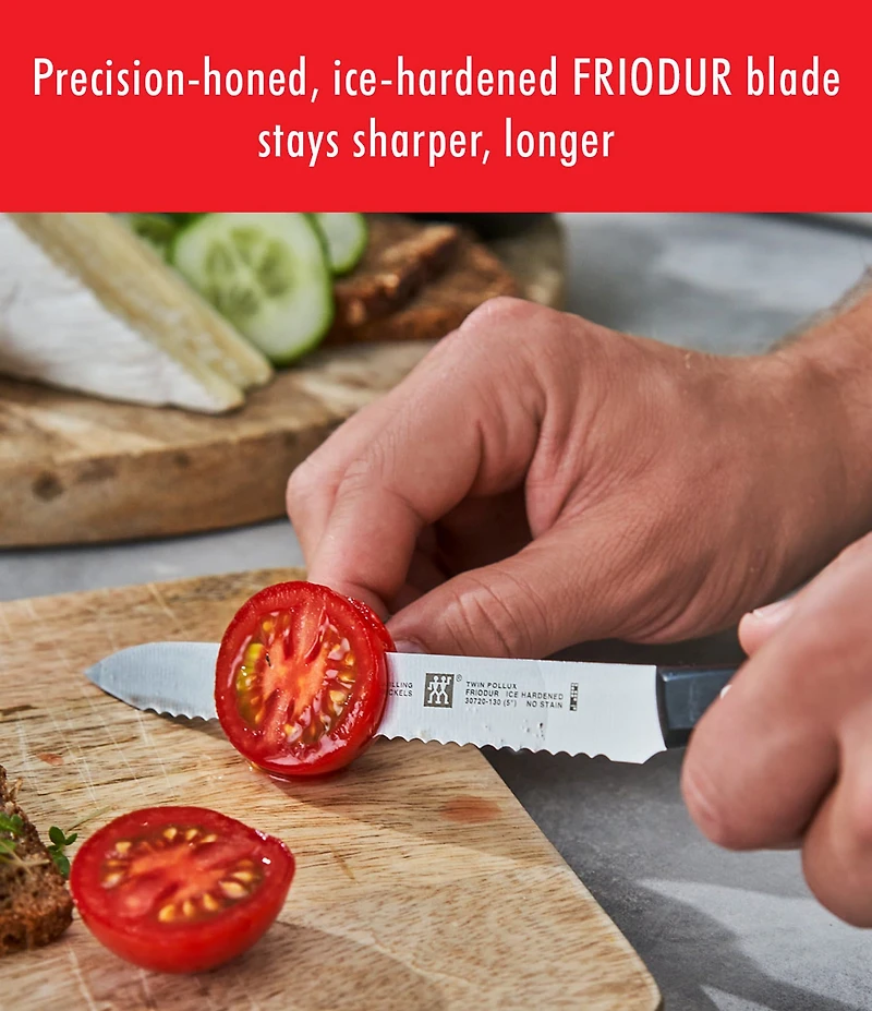 Zwilling TWIN Signature 5-inch Utility Knife, Serrated Edge