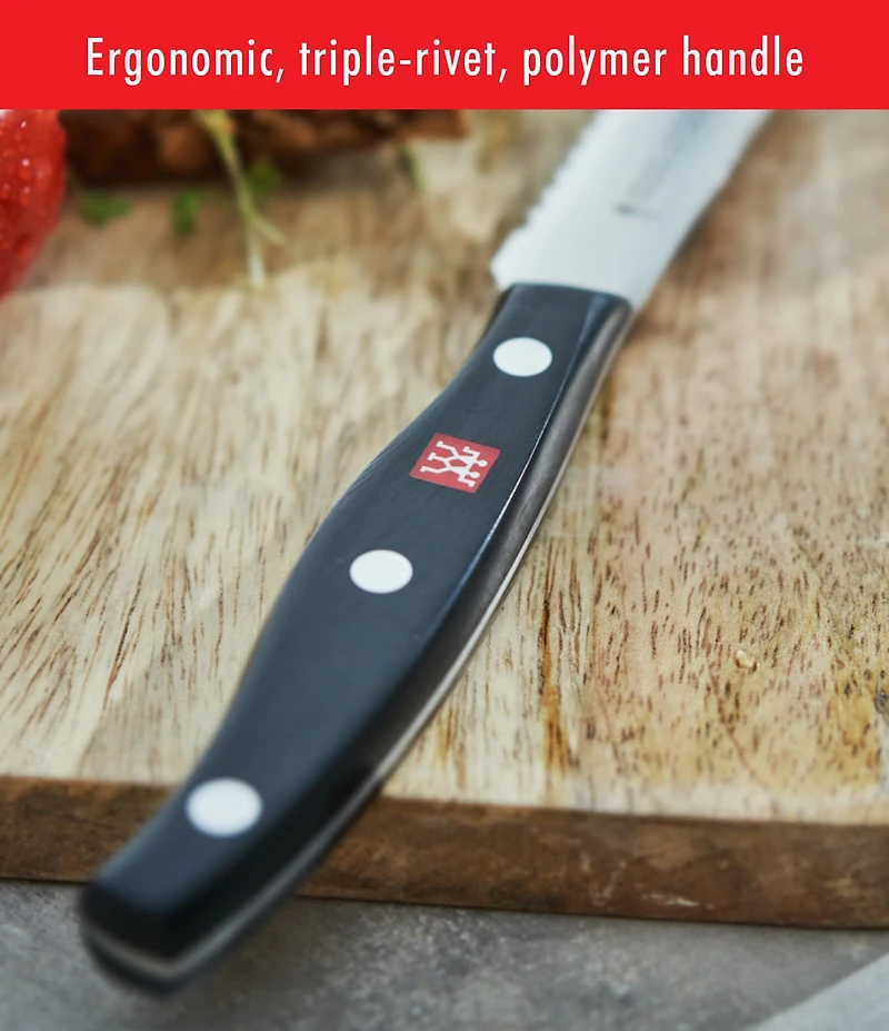Zwilling TWIN Signature 5-inch Utility Knife, Serrated Edge