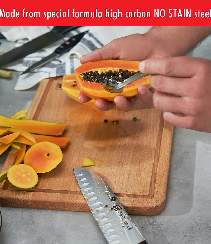 Zwilling TWIN Signature 7-inch, Hollow Edge Santoku Knife