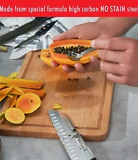 Zwilling TWIN Signature 7-inch, Hollow Edge Santoku Knife