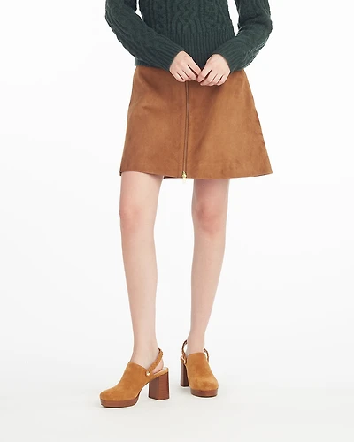 Suede Mini Skirt