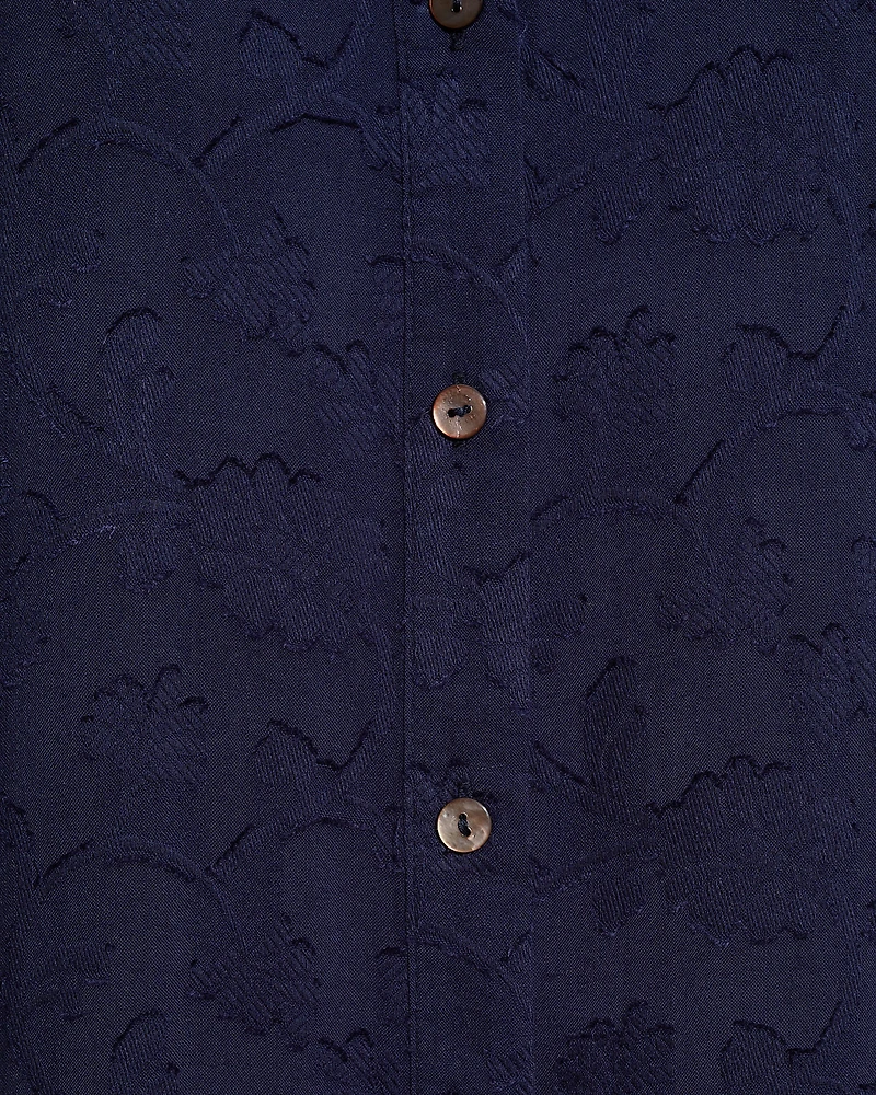 Long-Sleeve Button Down Top