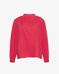 Pleated Button Down Cotton Dobby Love Potion