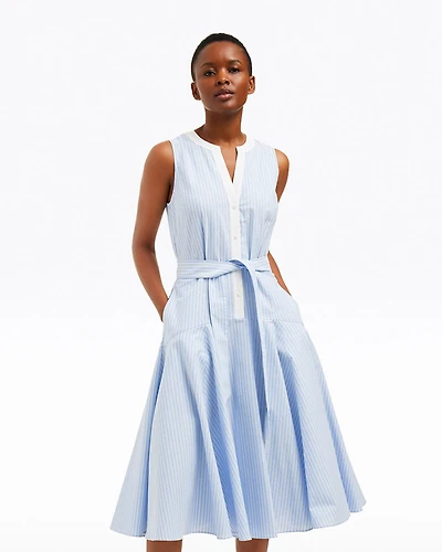 Leanna Midi Shirtdress Oxford Shirting