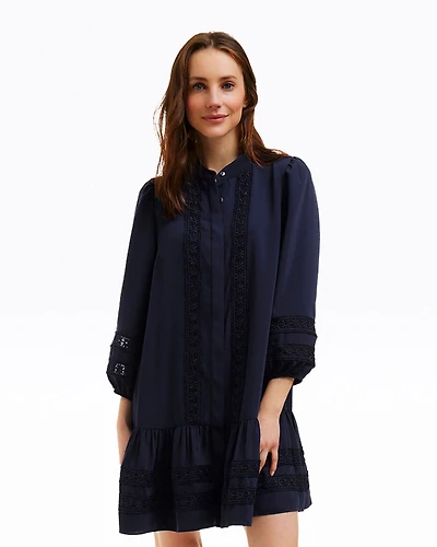 Molly Mini Dress Embroidered Stripe