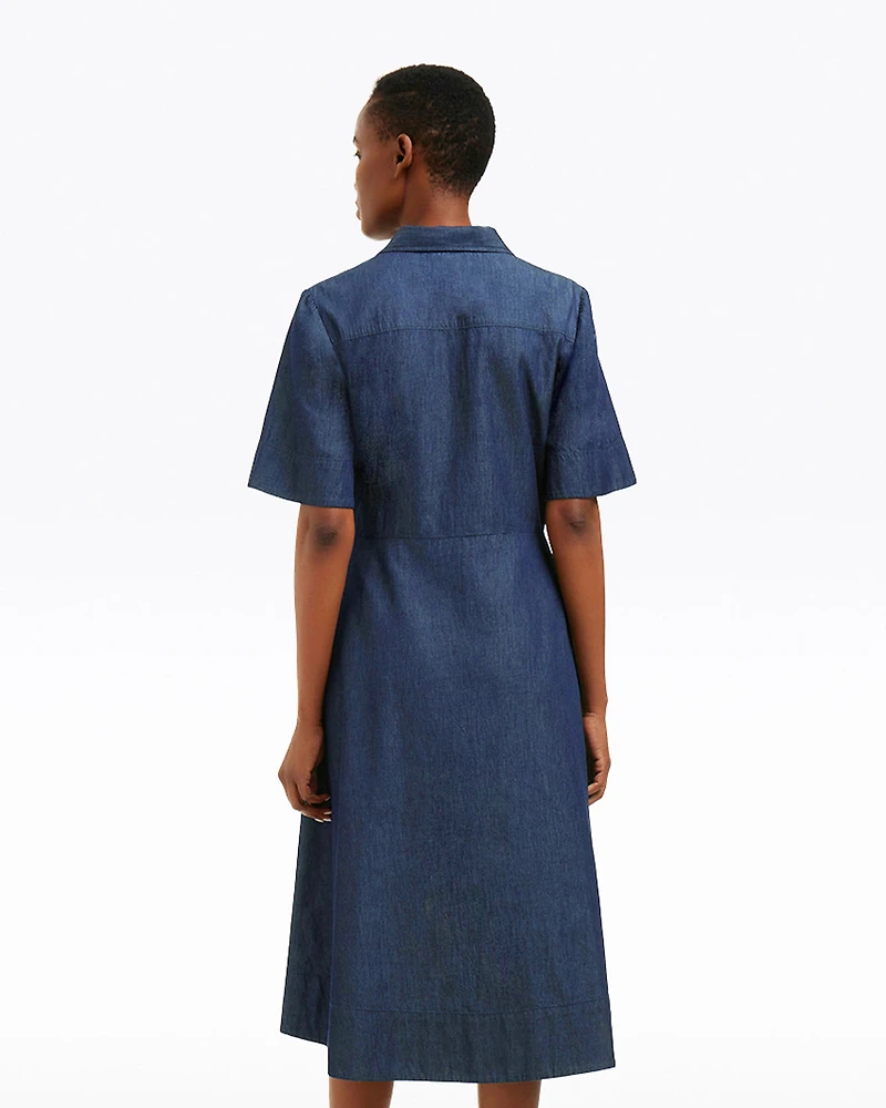 Riley Midi Shirtdress Chambray