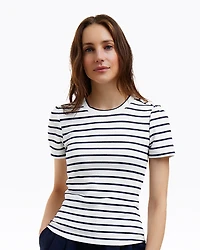 Stripe Crewneck Tee