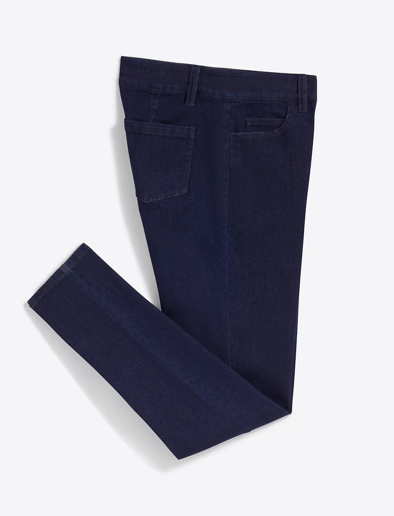 Mid-Rise Slim Jeans Dark Wash