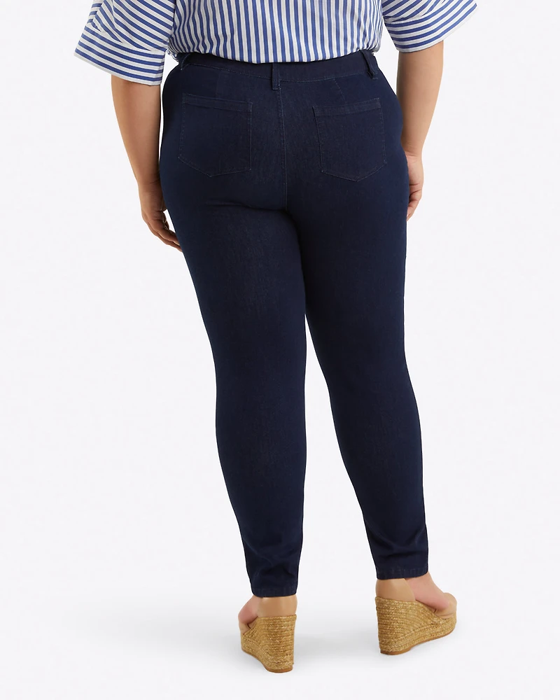 Mid-Rise Slim Jeans Dark Wash