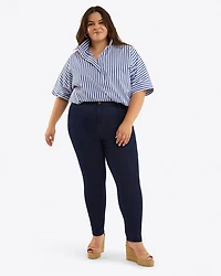 Mid-Rise Slim Jeans Dark Wash