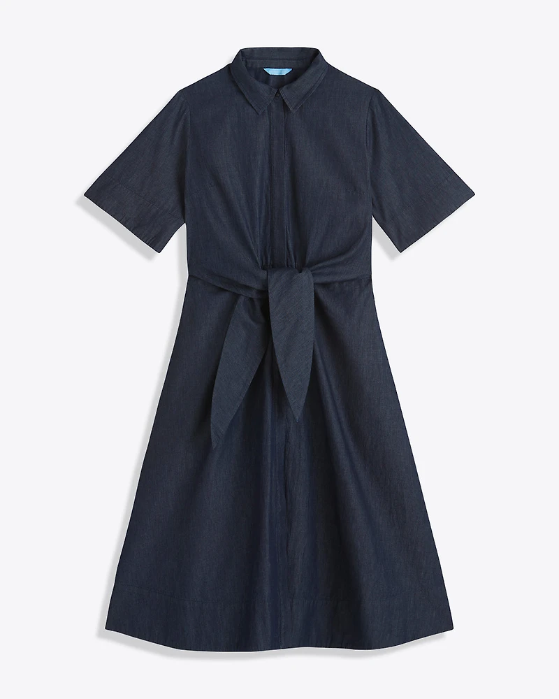 Riley Midi Shirtdress Chambray