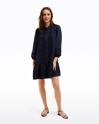 Molly Mini Dress Embroidered Stripe