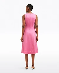 Genevieve Square Neck Sleeveless Midi Dress
