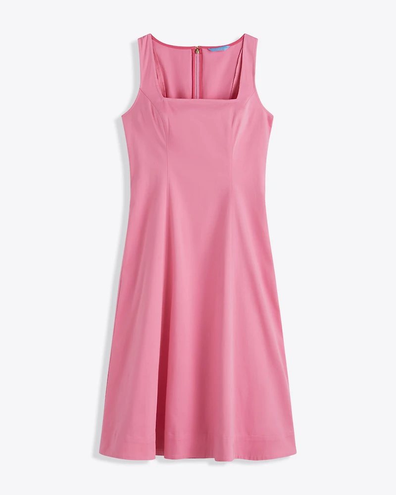 Genevieve Square Neck Sleeveless Midi Dress