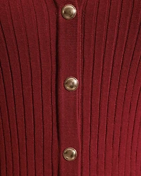 Monroe Knit Midi Dress Burgundy